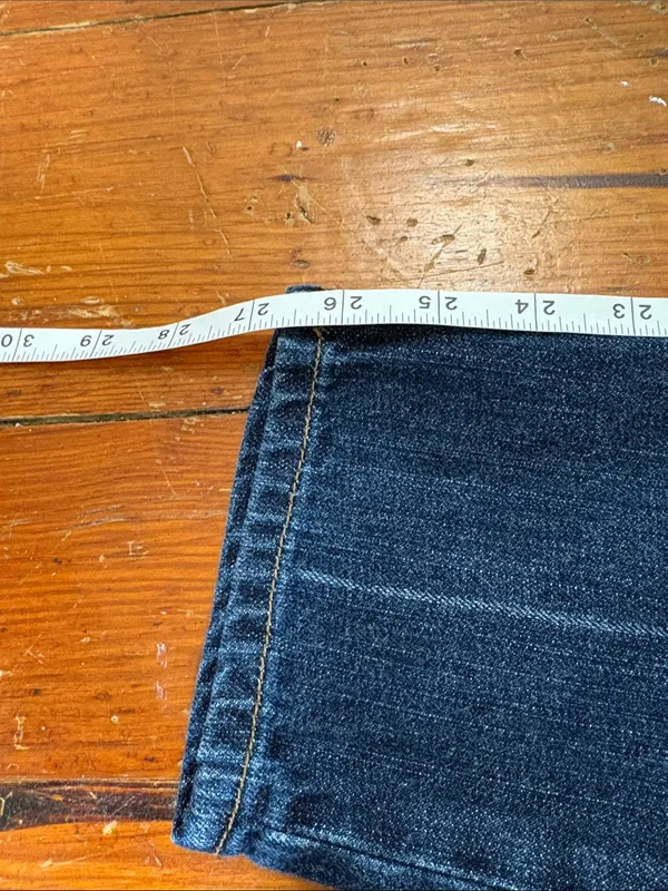 American Eagle Outfitters Dark Indigo Relaxed Vintage Hi-Rise Jeans Size 4 - Image 6