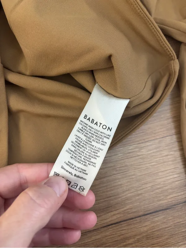 Aritzia Babaton Contour Mockneck Long Sleeve Top Brown Women’s - Image 4