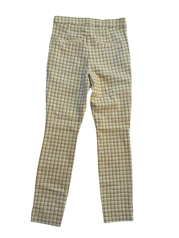 Hollister Yellow Plaid Slim Fit Chinos - Image 2