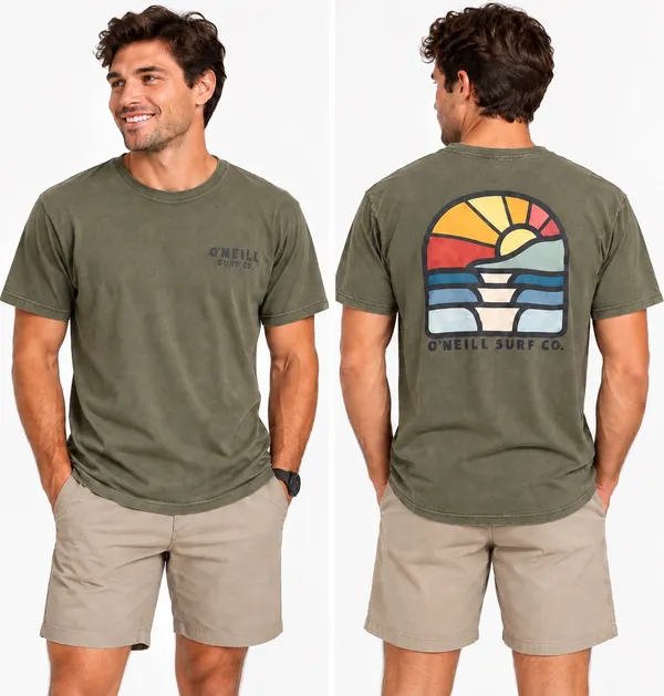 O’Neill Olive Sunset Surf Graphic - Image 2
