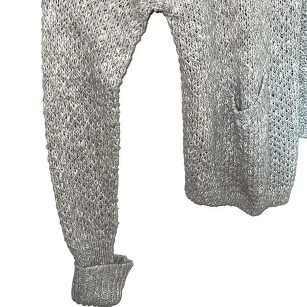 Abercrombie & Fitch Womens Knit‎ Open Front Cardigan Sweater Gray Size Small - Image 3