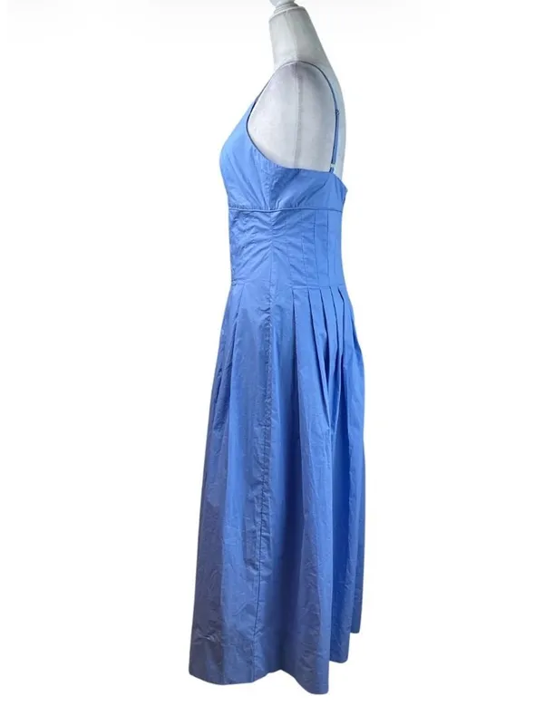 MINKPINK Avalon Square Neck Midi Dress in Jacaranda Blue Medium New Womens - Image 6