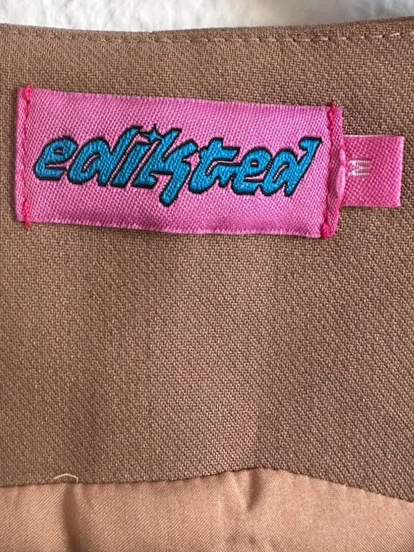 EDIKTED TAN VEST JACKET  M - Image 10