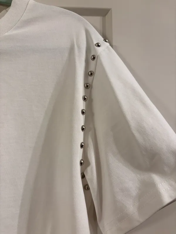 South Boutique Blue B White Studded Shirt - Image 4