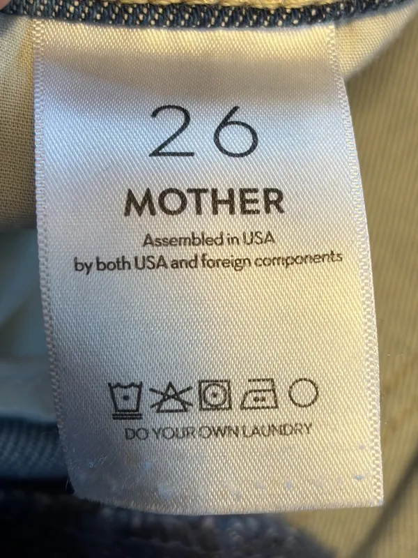 Mother the Hustler Roller ankle jean size 26 wide leg high on the hog wash - Image 9
