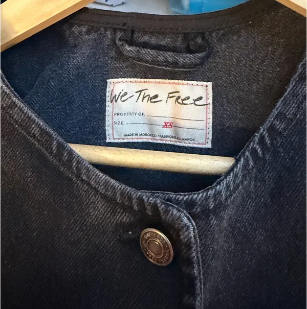 Free People Vest Denim - Image 4