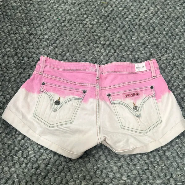 Hudson Jeans Hampton‎ Cuffed Short Short in Pink Gradient Size 25 - Image 7