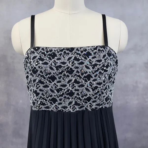 RM Richards Cocktail Dress Size‎ 16 Pleated Party Glam Elegant Old Hollywood - Image 2