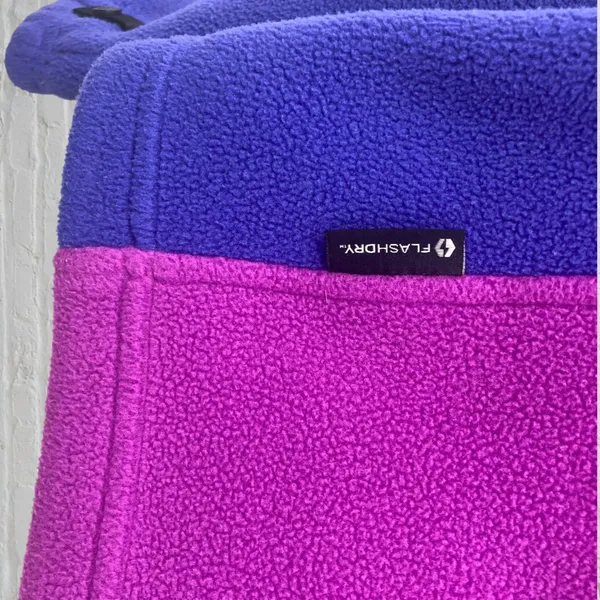 North Face FlashDry Fleece Jacket Purple Pink S Cozy Athletic Outdoor Retro - Image 13