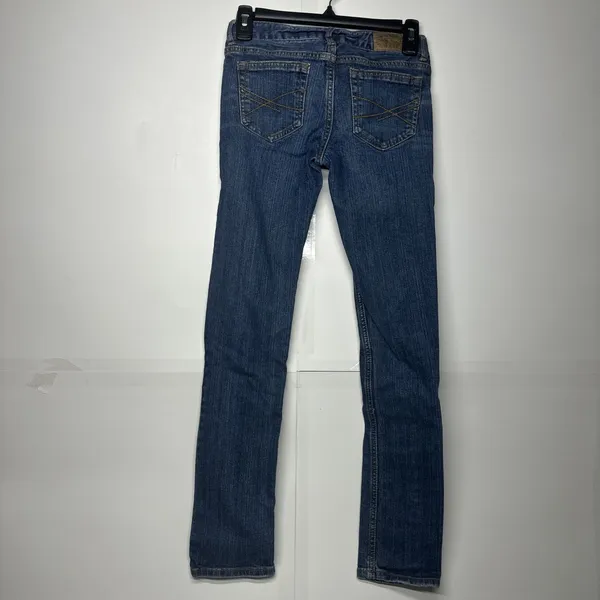 Aéropostale Women's Bayla Skinny Jeans 00 Regular Blue Mid Rise Stretch Denim - Image 13