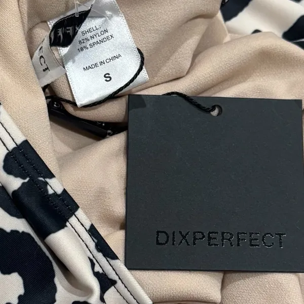 NEW Dixperfect Malibu Retro 80/90s High Cut Low Back Leopard One Piece Size‎ S - Image 11