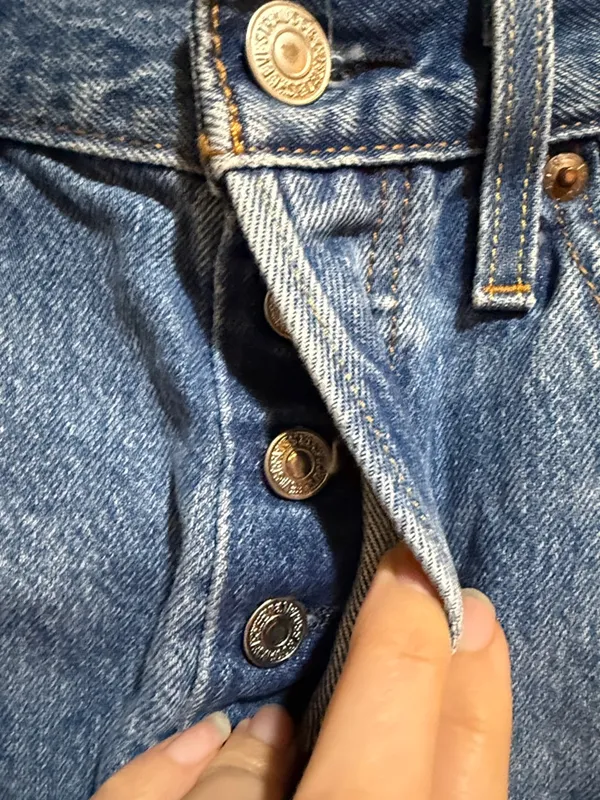Women’s Levi’s 501 Distressed Jean Shorts - Image 2