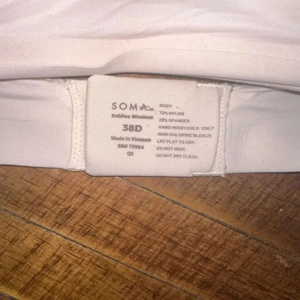 Soma nude Enbliss wireless jersey knit 38D comfortable bra - Image 2