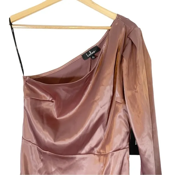 NEW Lulus Indulge Me Y2k Style Satin Mini Dress Size Medium - Image 6