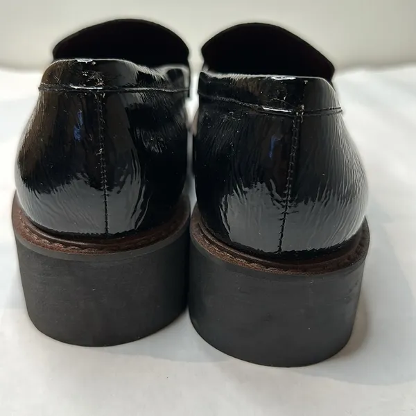 Sarto Patent Leather Lug Loafers Black Size 8.5 - Image 3