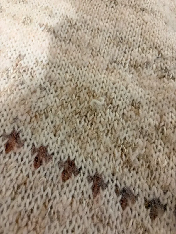 Free People Snow Bunny Sweater Vest Oversized Turtleneck Fair Isle - Image 11