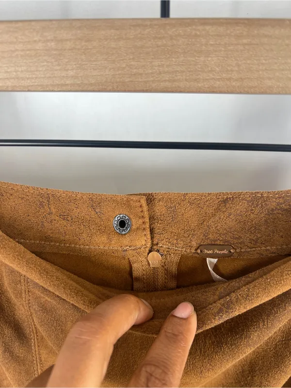 Free People Rumi Ruched Mini Skirt — Chestnut Brown - Image 4