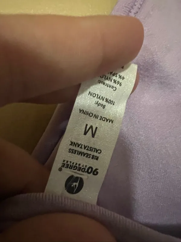 90 Degrees Purple Rib Seamless Tank Top Woman’s Size Medium New With Flaws - Image 10