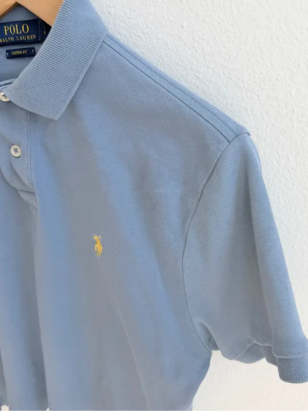 Blue Polo Ralph Lauren Cropped Polo - Image 4