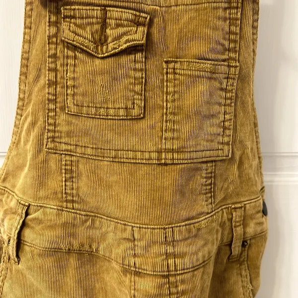 Free People Distressed Corduroy Overalls - Image 4