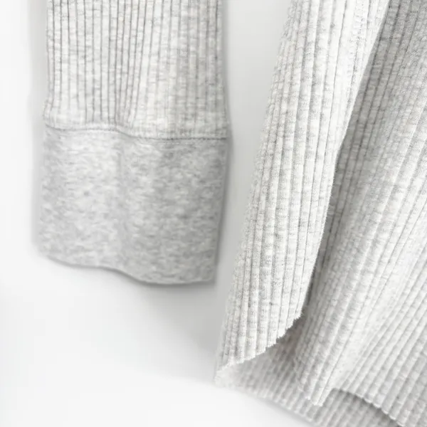 Aerie‎ Womens Gray Ribbed Henley Long Sleeve Casual Loungewear Layering Top XXL - Image 6