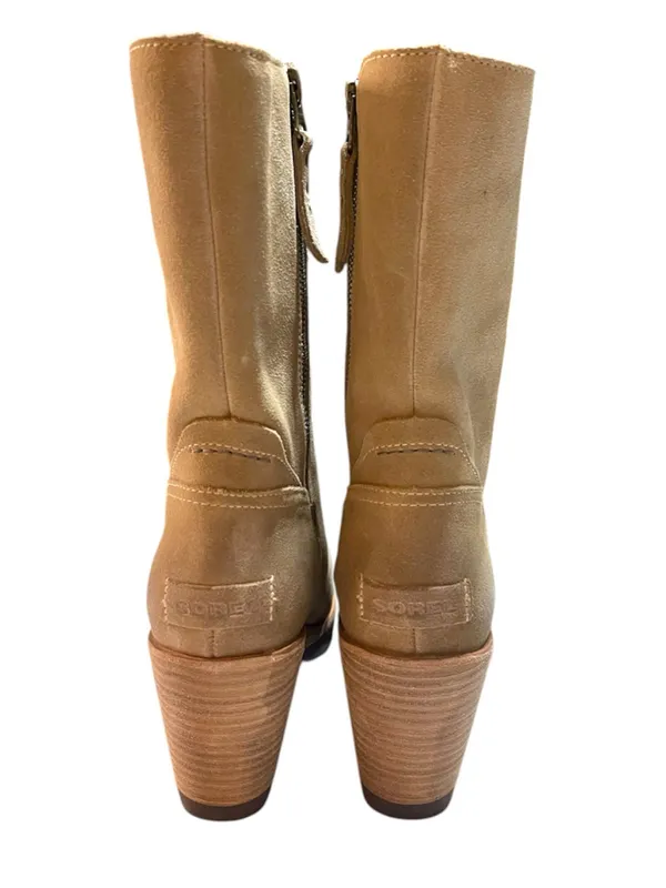 Sorel After Hours Mid Boots in the "Beach Tan" Women’s Size 9 - Image 3
