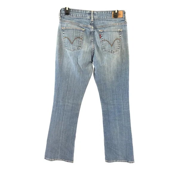 Levis‎ 526 Slender Bootcut Jeans Vintage Y2k 4 Med Blue Denim Mid Rise Size 28 - Image 2
