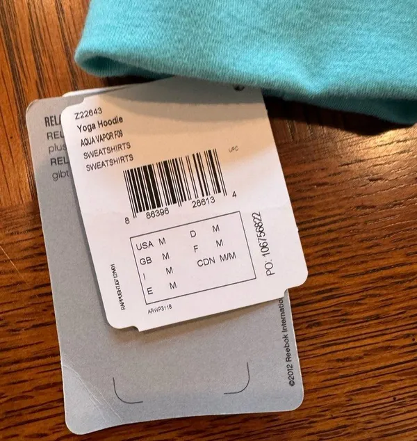 New With Tags Reebox Relexaed Yoga Crop Hoodie Medium - Image 7