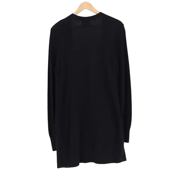 Old Navy Cardigan Sweater Womens Medium Black Knitted Stretch Open Front Pockets - Image 4