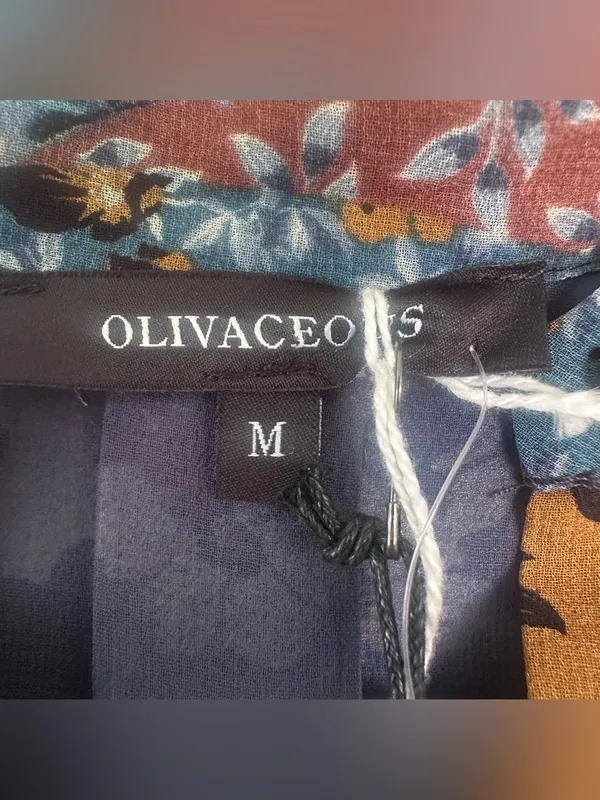 Olivaceous Dress Patchwork NEW Women’s Medium Prairie Belted Cottagecore - Image 7