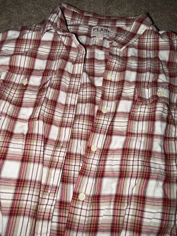 Old Navy Flannel Shirt Plaid Women’s - Image 4