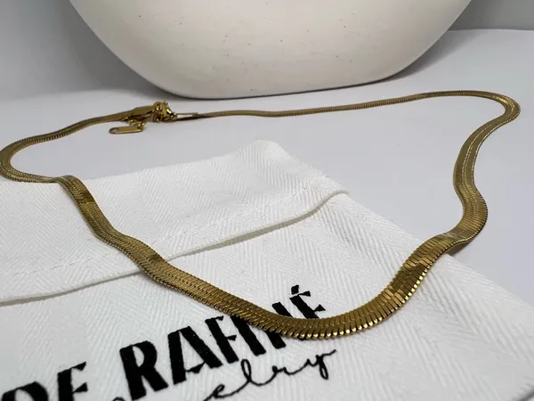 3 layered necklace set gold with cherry charm and snake chain - Image 7