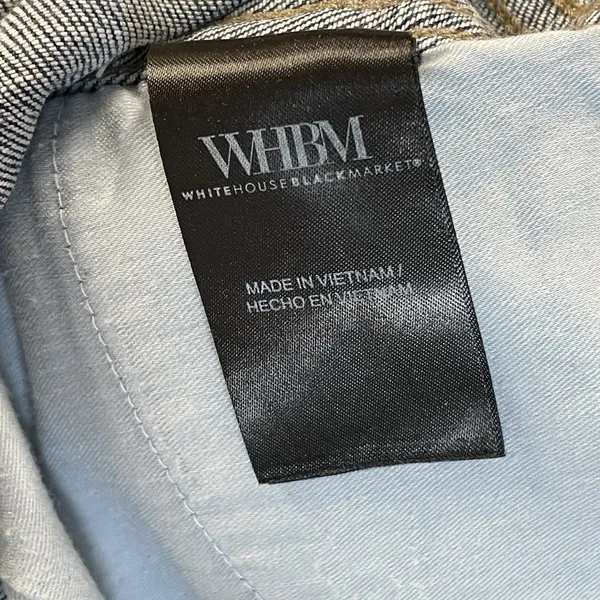 White House Black Market Womens 6 Jeans Embellished Silver Bead‎ Skinny Everyday - Image 16