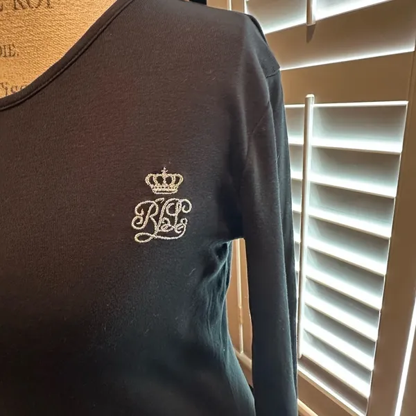 Lauren Ralph Lauren Black Long Sleeve Top - Image 2