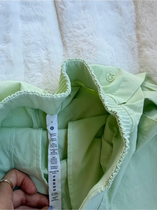 lululemon athletica Light Mint Elastic-Waist Athletic Shorts - Image 3