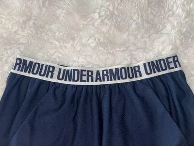 Navy Blue Under Armour Shorts with Pockets - Image 3