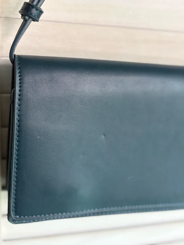 BCBGMAXAZRIA Slate Blue clutch purse - Image 4