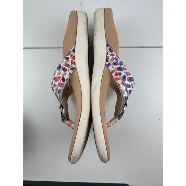 Vionic‎ Aloe Floral Thong Sandals Womens Size 7 Supportive Comfort Orthotic - Image 6