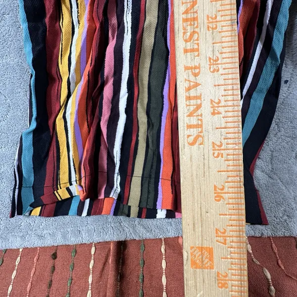 Free People Striped Wide Leg Palazzo Pants Women S Boho Festival Colorful Hippie - Image 8