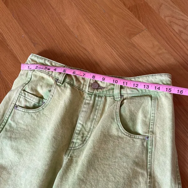 BDG Lime Green Wide Leg Jeans — Size 25 - Image 5