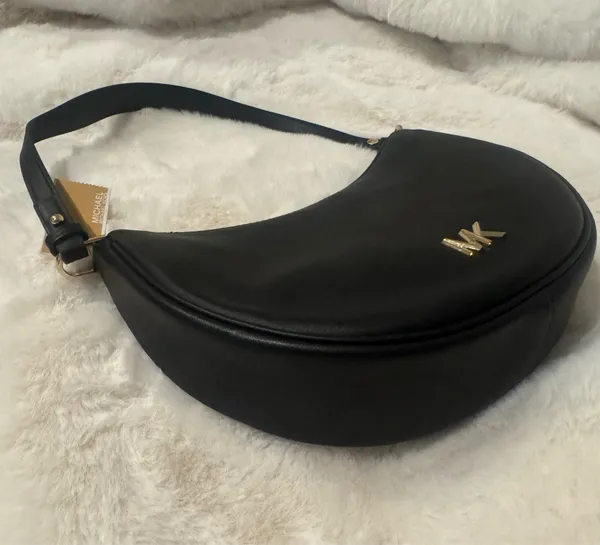 Black Michael Kors Leather Small Conv Pouchette - Image 3