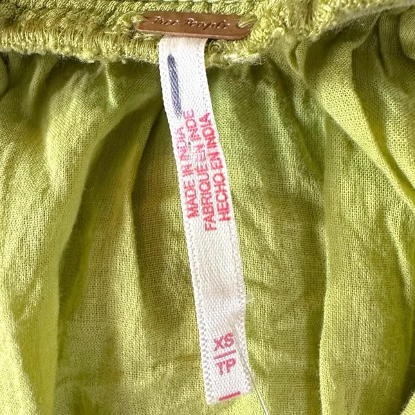 Free People Bohemian Witchy Dream On Maxi Dress Green XS NEW Crochet Gauze - Image 13