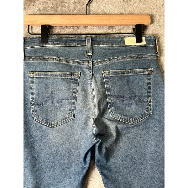 AG Adriano Goldschmied The Jodi Crop‎ Jeans 27 High Rise Slim Flare Distressed - Image 4