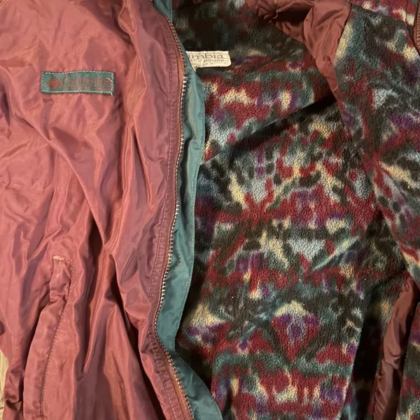 Vintage Columbia Sportswear Purple Fleece Lined Bomber Jacket Womens XL - Image 8