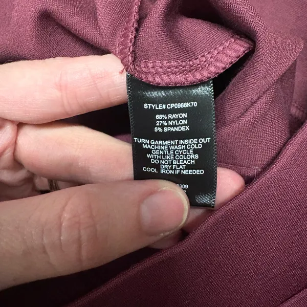 NWOT Sanctuary Burgundy Pull On Dress Pants Size Small - Image 3