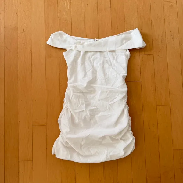 Princess Polly Marcia white off the shoulder mini dress - Image 2