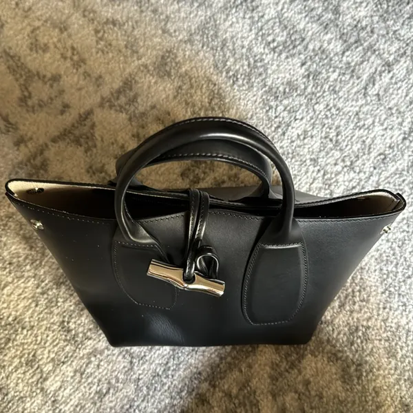 Longchamp LE ROSEAU S HANDBANG Black - Leather - Image 9