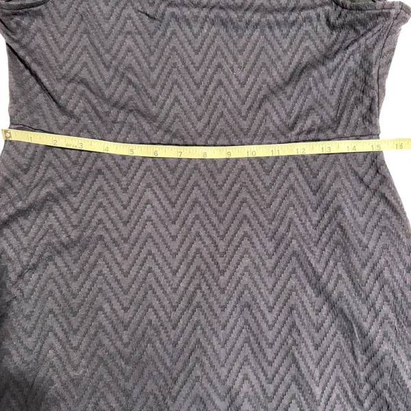 Mossimo‎ Supply Co Womens Navy Chevron Textured Fit and Flare Dress Large New - Image 10