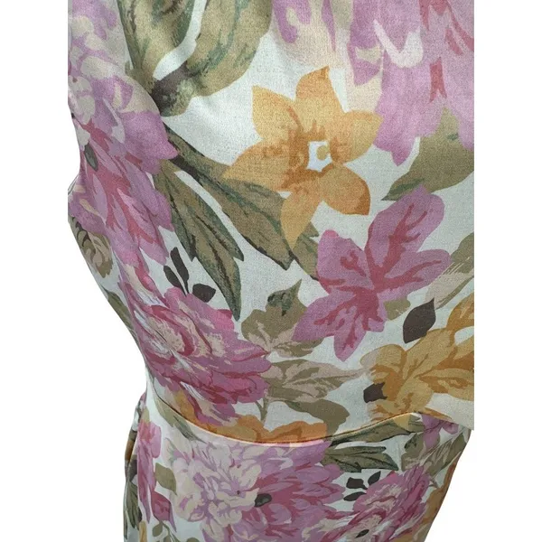 Showpo Glaucus Midi Dress 10 Floral One Shoulder Cut Out Satin Romantic Feminine - Image 9