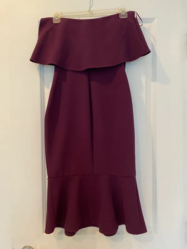 Likely Plum colored strapless dress by size 0 - Image 2
